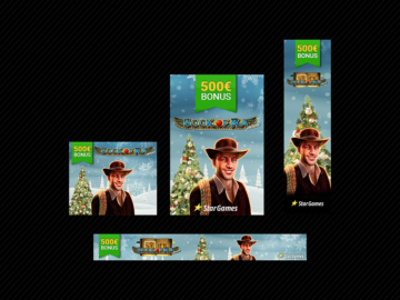 Star Games - BOOK OF RA - Christmas Promo Banners